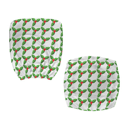 Christmas Holly Berry Pattern Print Office Chair Cover