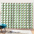 Christmas Holly Berry Pattern Print Pencil Pleat Curtains