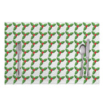 Christmas Holly Berry Pattern Print Placemat