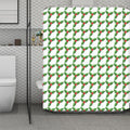 Christmas Holly Berry Pattern Print Polyester Shower Curtain