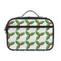 Christmas Holly Berry Pattern Print Portable Lunch Bag