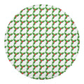 Christmas Holly Berry Pattern Print Round Blanket