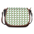 Christmas Holly Berry Pattern Print Saddle Bag