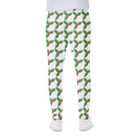 Christmas Holly Berry Pattern Print Scuba Joggers