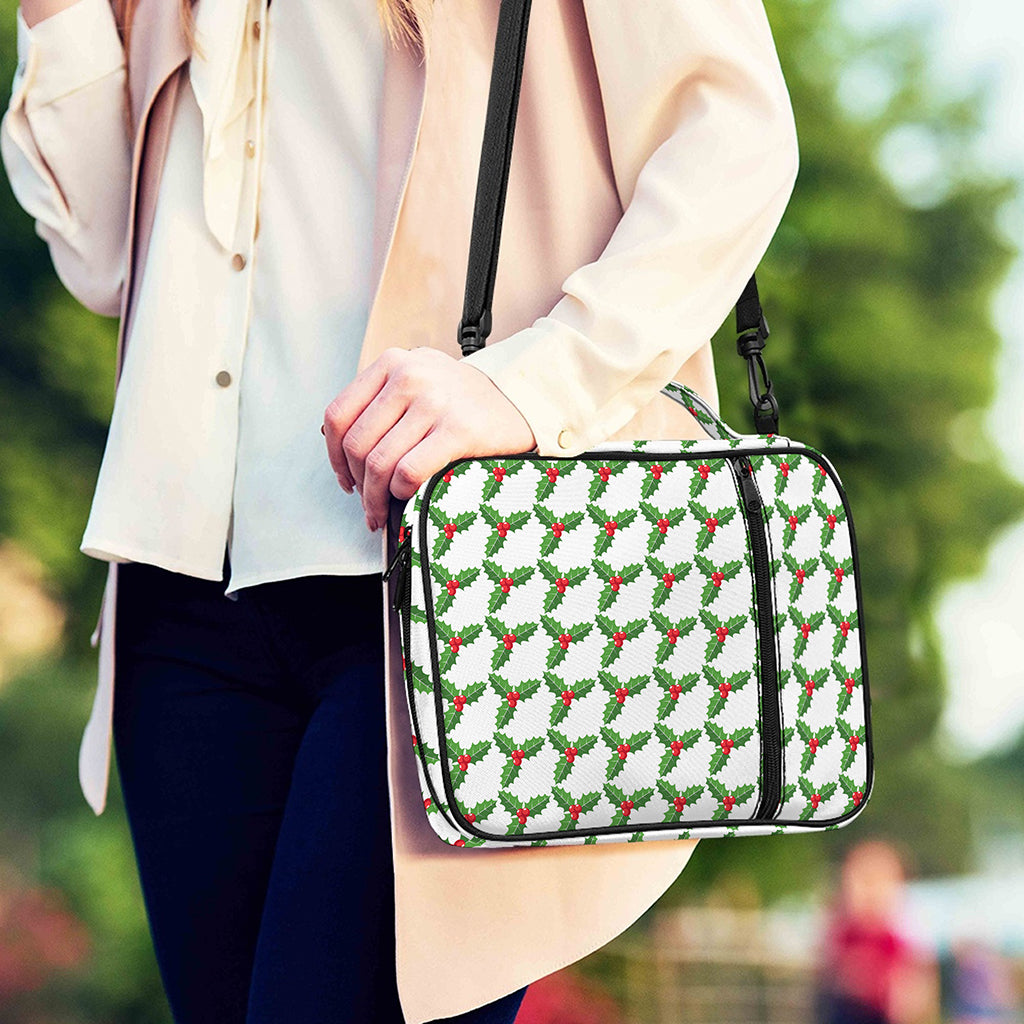 Christmas Holly Berry Pattern Print Shoulder Strap Bible Bag