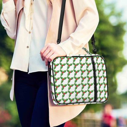 Christmas Holly Berry Pattern Print Shoulder Strap Bible Bag