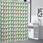 Christmas Holly Berry Pattern Print Shower Curtain
