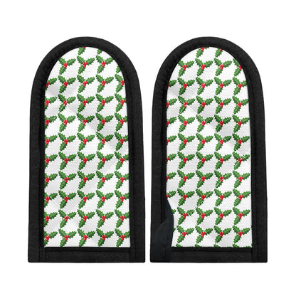 Christmas Holly Berry Pattern Print Skillet Handle Cover