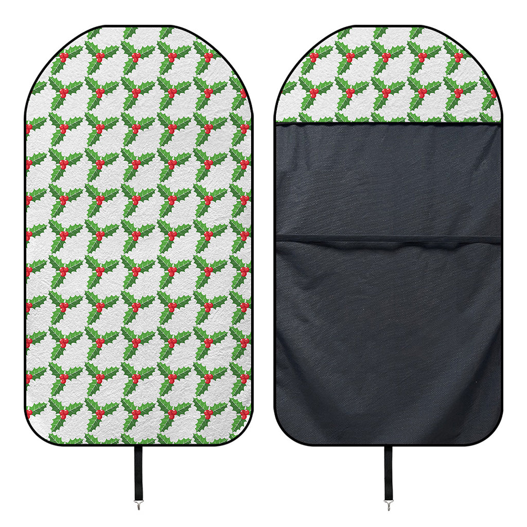 Christmas Holly Berry Pattern Print Waterproof Car Seat Cover