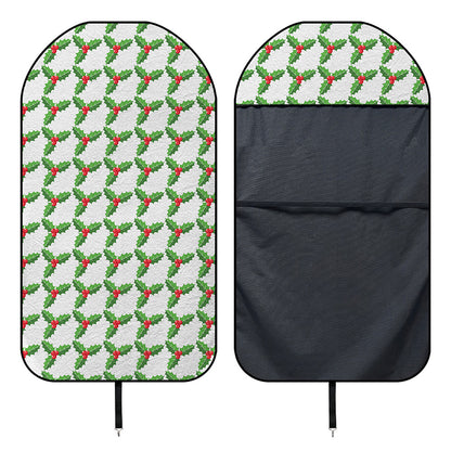 Christmas Holly Berry Pattern Print Waterproof Car Seat Cover