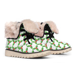 Christmas Holly Berry Pattern Print Winter Boots