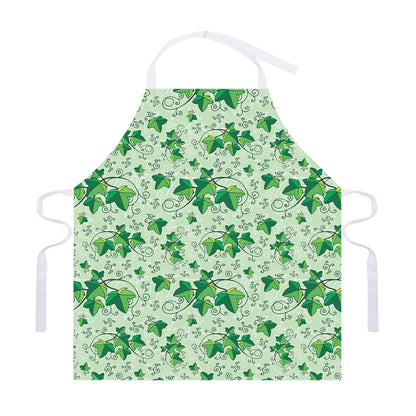 Christmas Ivy Leaf Pattern Print Adjustable Apron
