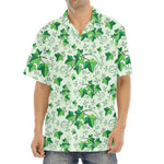 Christmas Ivy Leaf Pattern Print Aloha Shirt