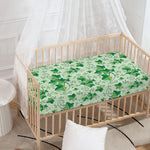 Christmas Ivy Leaf Pattern Print Baby Crib Sheet