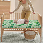 Christmas Ivy Leaf Pattern Print Baby Crib Sheet