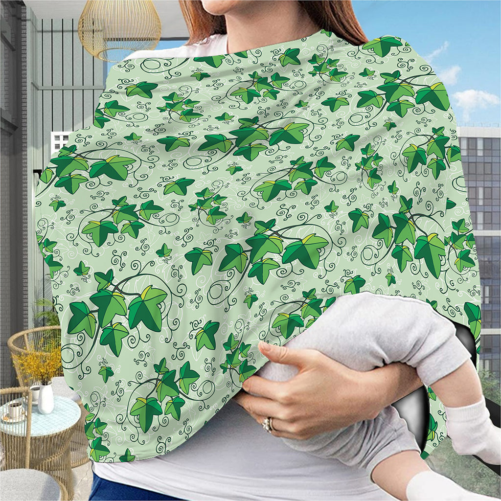 Christmas Ivy Leaf Pattern Print Baby Seat Cover