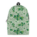 Christmas Ivy Leaf Pattern Print School Backpack