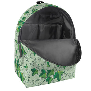 Christmas Ivy Leaf Pattern Print Backpack