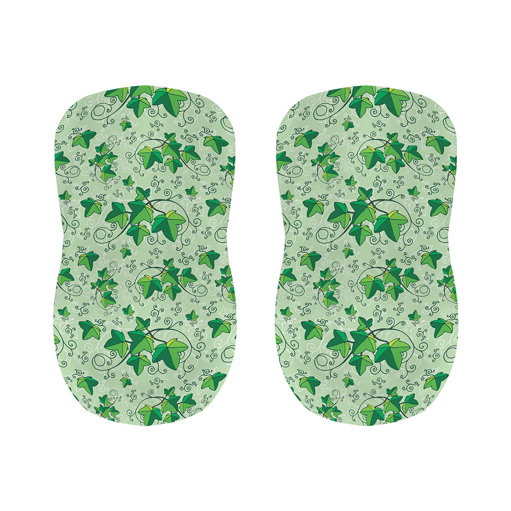 Christmas Ivy Leaf Pattern Print Bar Stool Covers