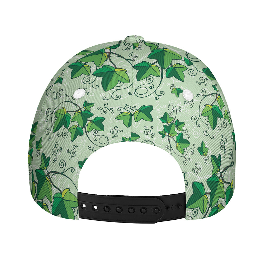 Christmas Ivy Leaf Pattern Print Baseball Cap