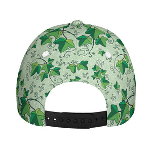 Christmas Ivy Leaf Pattern Print Baseball Cap