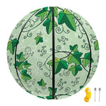 Christmas Ivy Leaf Pattern Print Basketball