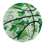 Christmas Ivy Leaf Pattern Print Basketball