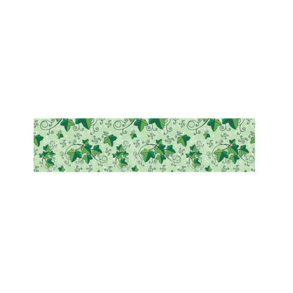 Christmas Ivy Leaf Pattern Print Bed Runner