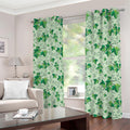 Christmas Ivy Leaf Pattern Print Dimout Grommet Curtains