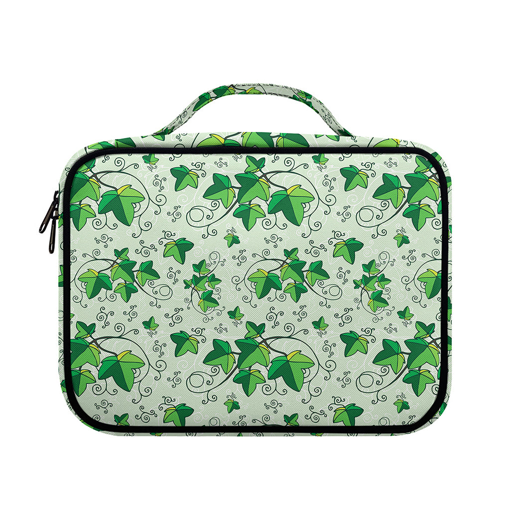 Christmas Ivy Leaf Pattern Print Briefcase Bible Bag