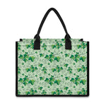 Christmas Ivy Leaf Pattern Print Canvas Tote Bag