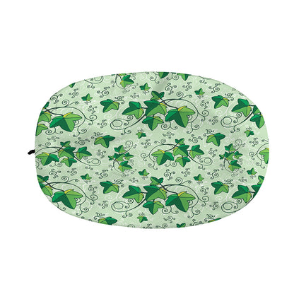 Christmas Ivy Leaf Pattern Print Car Side Mirror Covers