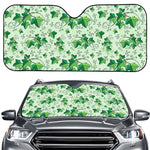 Christmas Ivy Leaf Pattern Print Car Windshield Sun Shade