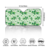 Christmas Ivy Leaf Pattern Print Car Windshield Sun Shade