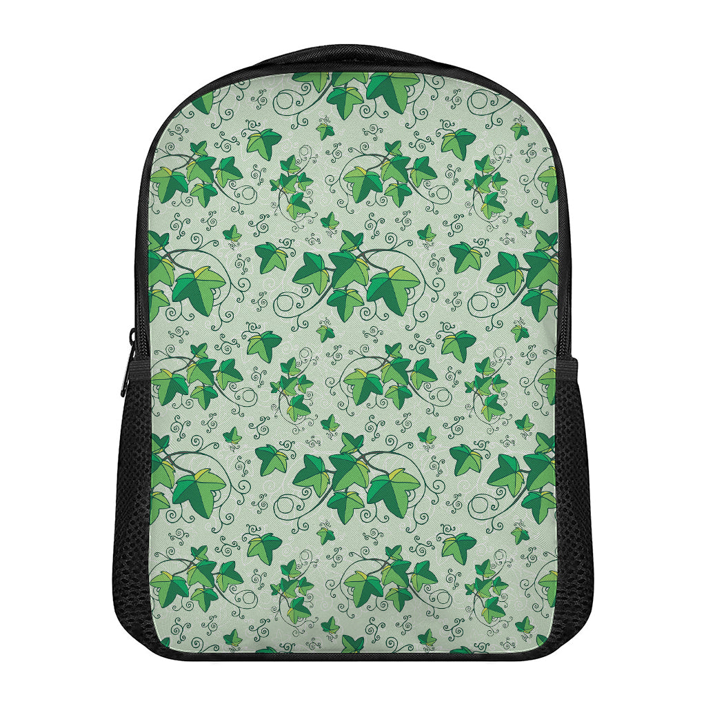 Christmas Ivy Leaf Pattern Print Casual Backpack