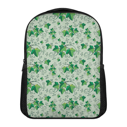 Christmas Ivy Leaf Pattern Print Casual Backpack