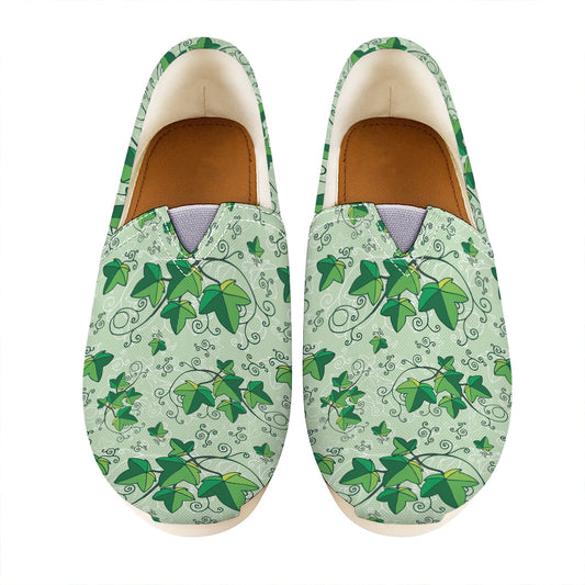 Christmas Ivy Leaf Pattern Print Casual Shoes