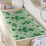 Christmas Ivy Leaf Pattern Print Changing Pad Cover