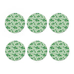 Christmas Ivy Leaf Pattern Print Coaster Set