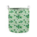 Christmas Ivy Leaf Pattern Print Collapsible Laundry Basket