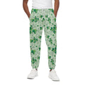 Christmas Ivy Leaf Pattern Print Cotton Sweatpants