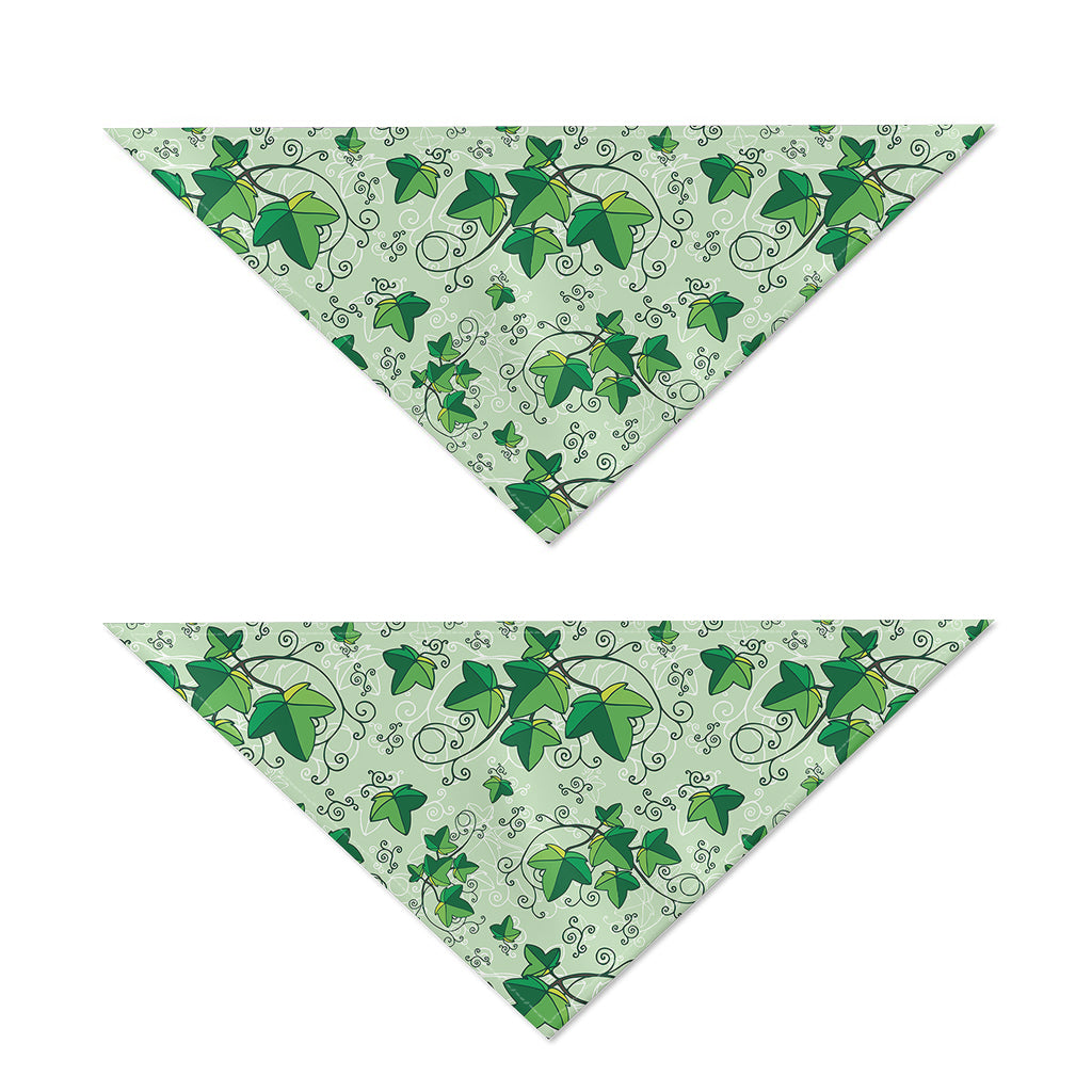 Christmas Ivy Leaf Pattern Print Dog Bandana