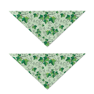 Christmas Ivy Leaf Pattern Print Dog Bandana