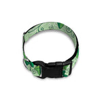 Christmas Ivy Leaf Pattern Print Dog Collar