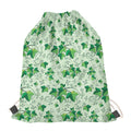 Christmas Ivy Leaf Pattern Print Drawstring Bag