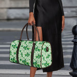 Christmas Ivy Leaf Pattern Print Duffle Bag