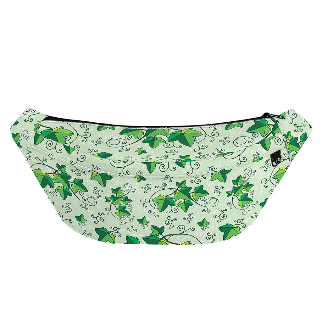 Christmas Ivy Leaf Pattern Print Fanny Pack