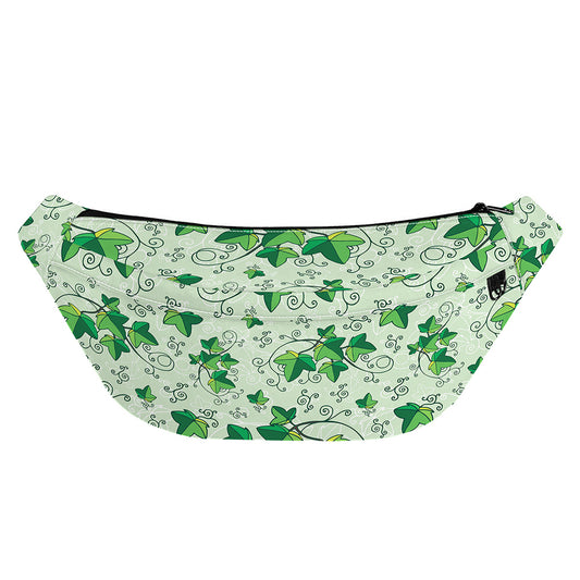 Christmas Ivy Leaf Pattern Print Fanny Pack
