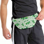Christmas Ivy Leaf Pattern Print Fanny Pack