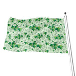 Christmas Ivy Leaf Pattern Print Flag